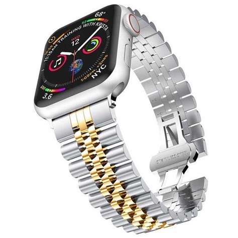 rolex gold steel strap|rolex strap for apple watch.